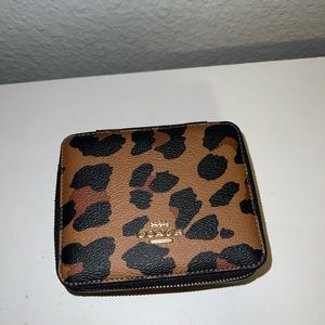 Coach Cheetah Print Jewelry Case NWT
